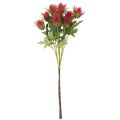 Ramo artificiale di cardo rosso per decorazione, 67 cm, 3 pezzi | Floristik24.it