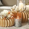 Lanterna in vetro con decorazione a ramo, interno dorato, 12 cm | Floristik24.it