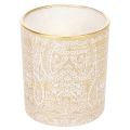 Portacandele in vetro con motivo paisley, Ø8cm, H9cm, 2 pezzi | Floristik24.it