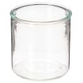 Floristik24 Vaso cilindrico in vetro, trasparente, versatile, 10 cm, 3 pezzi