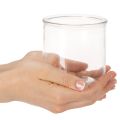 Vaso cilindrico in vetro, trasparente, versatile, 10 cm, 3 pezzi | Floristik24.it