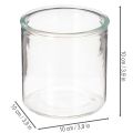Vaso cilindrico in vetro, trasparente, versatile, 10 cm, 3 pezzi | Floristik24.it