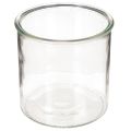 Floristik24 Portacandele in vetro, rotondo, trasparente, versatile, 12 cm, 2 pezzi
