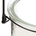 Lanterna in vetro da appendere Ø12cm H12.5cm 2 pezzi | Floristik24.it