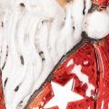 Statuetta decorativa di Babbo Natale, utilizzabile come portacandele con stelle, decorazione da tavola, 15 cm. | Floristik24.it