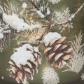 Portacandele in vetro con ramo di abete invernale, 8 cm, 2 pezzi | Floristik24.it