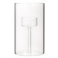 Portacandele in vetro con inserto per candele a colonna 15 cm, 2 pezzi | Floristik24.it