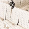 Lanterna da appendere, decorazione estiva, in macramè, altezza 35,5 cm, larghezza 19 cm | Floristik24.it