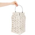 Lanterna da appendere, decorazione estiva, in macramè, altezza 35,5 cm, larghezza 19 cm | Floristik24.it