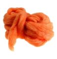Floristik24 Miccia in lana 10m arancione