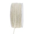 Floristik24 Cordone di lana bianco 3 mm 100 m