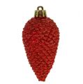 Floristik24 Decorazioni per alberi di Natale coni rossi 9 cm 6 pezzi
