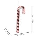 Decorazione natalizia artificiale a forma di bastoncino di zucchero XL, 40 cm | Floristik24.it