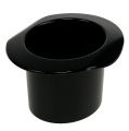 Floristik24 Cilindro decorativo nero, capodanno, cappello come fioriera H5,5 cm 12 pezzi