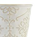 Floristik24 Vaso per piante in ceramica bianco Ø7cm H8cm 4 pezzi