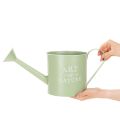 Vaso da fiori, annaffiatoio decorativo, fioriera in zinco verde menta, Ø16,5 cm | Floristik24.it