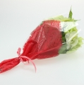 Floristik24 Borsa per fiori iuta rossa L36cm L25cm - 12cm 50pz