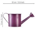Annaffiatoio decorativo, fioriera in metallo viola, Ø13,5 cm H12,5 cm | Floristik24.it