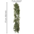 Ghirlanda artificiale di rami di abete per composizioni floreali creative, 175 cm | Floristik24.it
