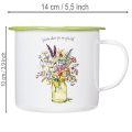 Tazza/vaso decorativo, smaltato, Ø11,5 cm H10 cm | Floristik24.it
