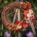 Anello decorativo mini ghirlanda di vite naturale Ø15cm 6 pezzi decorazione fai da te | Floristik24.it