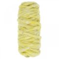 Floristik24 Cordoncino in feltro con cordoncino in lana giallo pastello 20 m