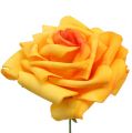 Floristik24 Rose in schiuma giallo scuro Ø10cm 8pz
