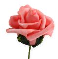 Floristik24 Rosa in schiuma Ø4,5 cm rosa 36p