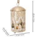 Campanulare con motivo di villaggio invernale da appendere, 20 cm | Floristik24.it