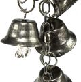 Floristik24 Catena campane argento 1m