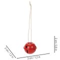Ciondoli decorativi a forma di campana con motivo a stella, 3 cm, 9 pezzi | Floristik24.it