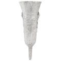 Vaso da tomba grigio Vaso con punta Motivo Calla A32,5 cm | Floristik24.it