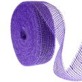 Floristik24 Nastro di iuta viola, largo 5 cm, lungo 40 m.