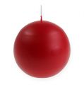 Floristik24 Candele a sfera 100mm rosse 6pz