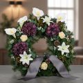 Calla artificiale con stami gialli, fiori decorativi, 35 cm, 10 pezzi | Floristik24.it
