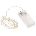 Floristik24 Luci a stringa a LED per interni, alimentate a batteria, luce bianca calda, 30 LED, 3 m, 6 pezzi