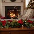 Stella a LED con vano batterie su supporto per davanzale e tavolo, 46 cm | Floristik24.it