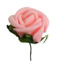 Floristik24 Mini rose in schiuma Ø 2 cm rosa 72 pezzi