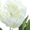 Floristik24 Tulipani Deco bianchi 73cm 3 pezzi