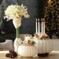 Palline decorative di carta, decorazione moderna a forma di zucca, carta a nido d'ape, 34 cm, 2 pezzi | Floristik24.it