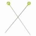 Spilli con testa in madreperla Ø6mm 65mm verde mela | Floristik24.it