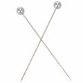 Spilli con testa di madreperla Ø6mm 65mm argento | Floristik24.it
