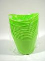 Floristik24 Vasi di plastica con manici 18 pezzi. 10,5 cm x 9 cm verde
