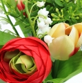 Floristik24 Mazzo di ranuncolo Mazzo di tulipani rosso