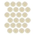 Decorazione da tavolo a forma di sfera in rattan sbiancato, colore crema, Ø5cm, 24 pezzi | Floristik24.it