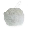 Floristik24 Palla di neve con glitter, bianco Ø20cm