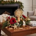Set di stelle di paglia per decorazioni natalizie per albero di Natale, 35 pezzi. | Floristik24.it