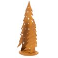 Floristik24 Lanterna per albero di Natale, decorazione in metallo con finitura rustica, Natale H46cm L25.5cm
